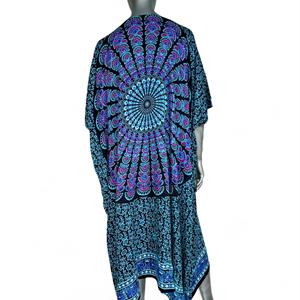Art Top - Mandala svart turkos (2 pack)
