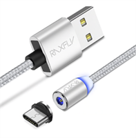 Type C til USB Lade Kabel (Magnetisk m/Plugg)