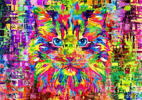 Puslespill Wonderful Cat, 1000 brikker