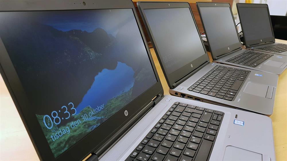 4 stycken nyinstallerade HP Probook snart klara åt kund.