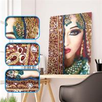 Diamond Painting, Dame 5 24*34cm (R8273) AP