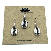 925 Silver - Set cowry (2 pack)
