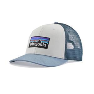 Patagonia Logo Trucker cap (White,Plumm grey)
