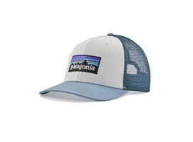 Patagonia Logo Trucker cap (White,Plumm grey)
