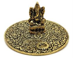 Rökelsehållare - Fat Ganesha guld (6 pack)