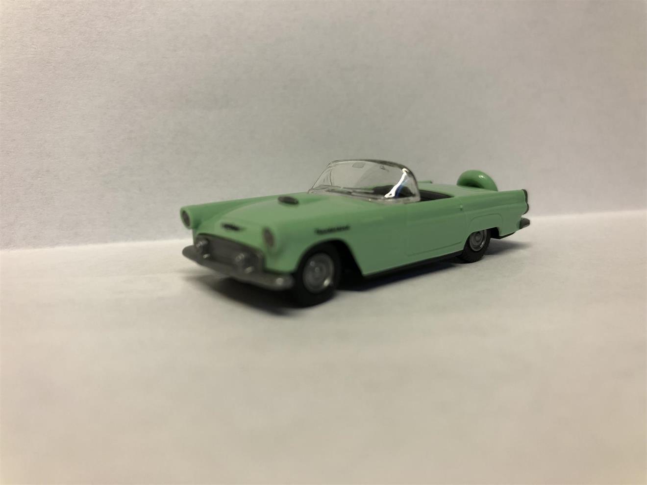 Ford Thunderbird Cabriolet - grønn (svarte dekk)