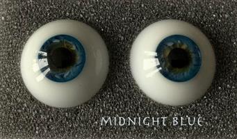 "Eyes Alive" Reborn Ögon - Midnight Blue  18 mm