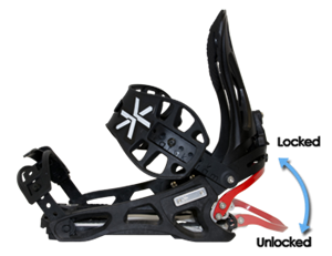 カラコラムKarakoram Layback Size S Karakoram Layback Connect Bindings - Vision Boardriding Company