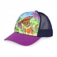 KIDS ARTIST TRUCKER CAP - BUTTERFLY AND BEES