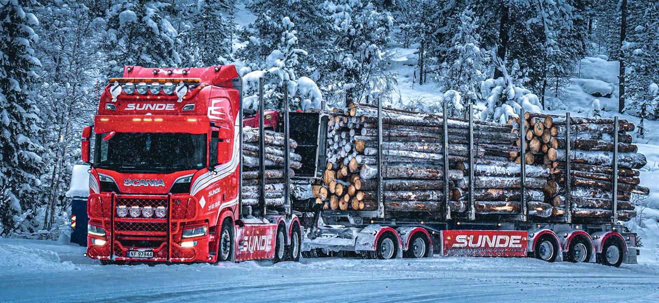Tekno Scania NGR Sunde tømmerbil (NO) (FB)