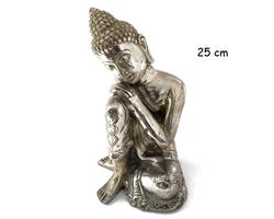 Brons - Silver dream Buddha 25cm (1 pack)