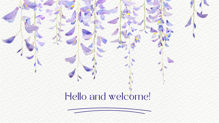 Hello and welcome!