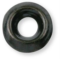 12,7x4,8mm Klädselbricka Svart