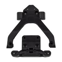 RC10B6.4 Front Top Plate and Ballstud Mount, angle