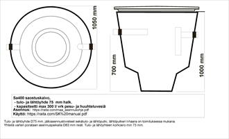Saostuskaivo 400l, kansi