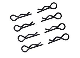 Ultimate Racing Body Clips 1/8 L&R (Black, 8pcs)