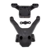  RC10B6.3 Front Top Plate and Ballstud Mount