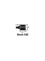 6mm hål Anslagsgummi
