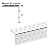 Aluminium kantlist 22x22mm.