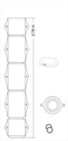 Kokoomakaivo 1/1 kork 2,8m, halk 0,40 m