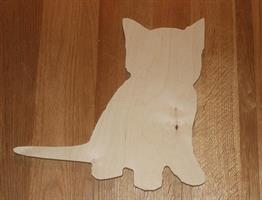 KATT av 12mm kryssfiner, 30cm, UPUSSET