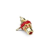 RCA Socket gold-plated red female.