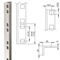 Rackprofil Aluminium 3mm. Pris /m.