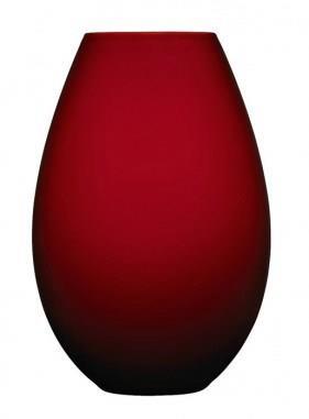 Cocoon Vase, rød, 17 cm