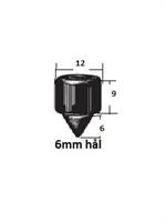 6mm hål Anslagsgummi