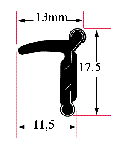 1-YM108X Har rostfri övre kant med gummi flik  2,4