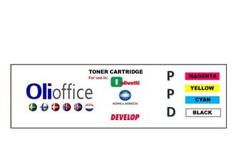 Olivetti MF254-654/ Konica C258-658 Magenta Toner