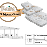 BM9 – sewage cleaner, all sewage without electricity, the purification efficiency is sufficient for the normal areas, improved phosphorus removal as option (FB) for sensitive areas.