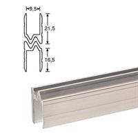 Aluminium 9,5 mm locklist.