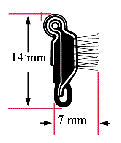 1-ym93 Har rostfri övre kant  2.4 meter längd