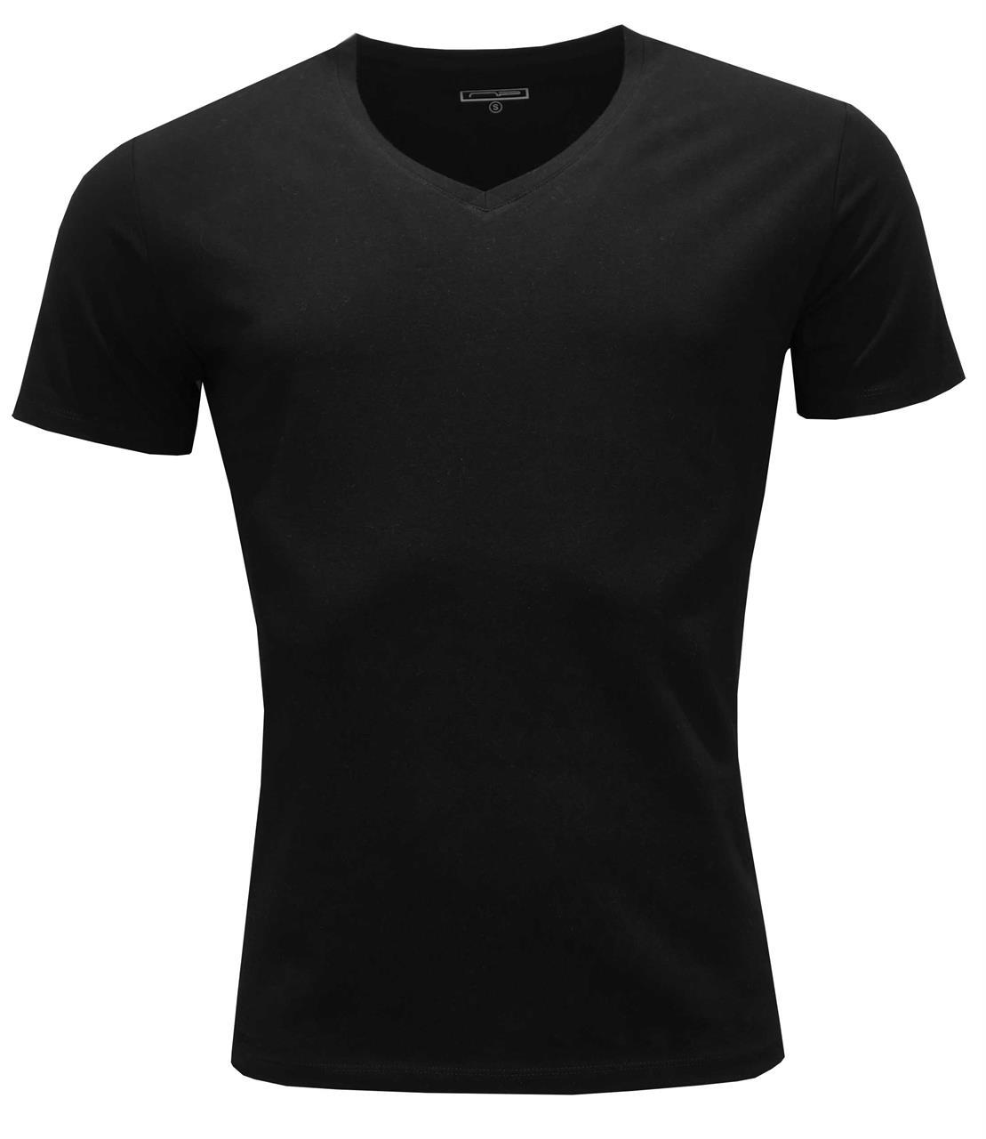 T-shirt V-neck 2100 Black S