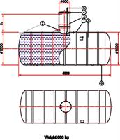 Closed tank 10m3