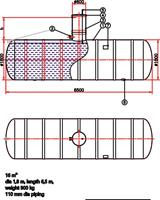 Slutna tank 16 m3