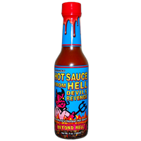 Hot sauce from hell Devils revenge
