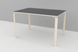 Mia Bord 800x1200mm m/laminat H50cm svart