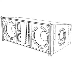 PLA2124631A, 3-way active 4kW Line array.