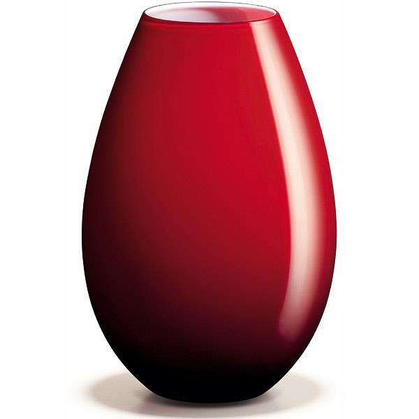 Cocoon Vase, rød, 26 cm