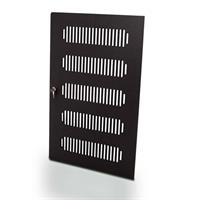 Rack Door 18U Wood Black Ventilated.