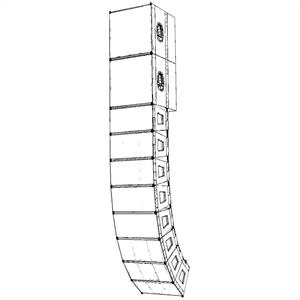 Prophon PLA2851 3-way Line Array.