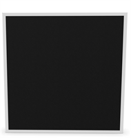 Ljudabsorbent Anslagstavla 160x120x5 cm svart