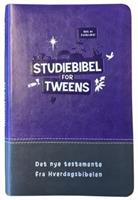 "Studiebibel for tweens" - Lilla/grå kunstskinn