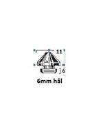 6mm hål Anslagsgummi
