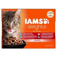 Iams 12x85 paketti meri kastikkeessa