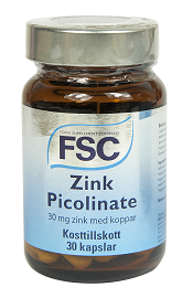 Zink picolinate 30mg 30 tab.FSC