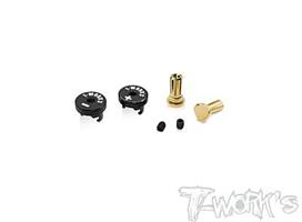 T-Work's Polarity Heatsink Connector 5mm (Black/Bl