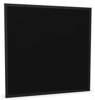 Ljudabsorbent Anslagstavla 120x60x5 cm svart